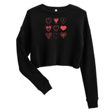 Hearts. Crop Sweatshirt